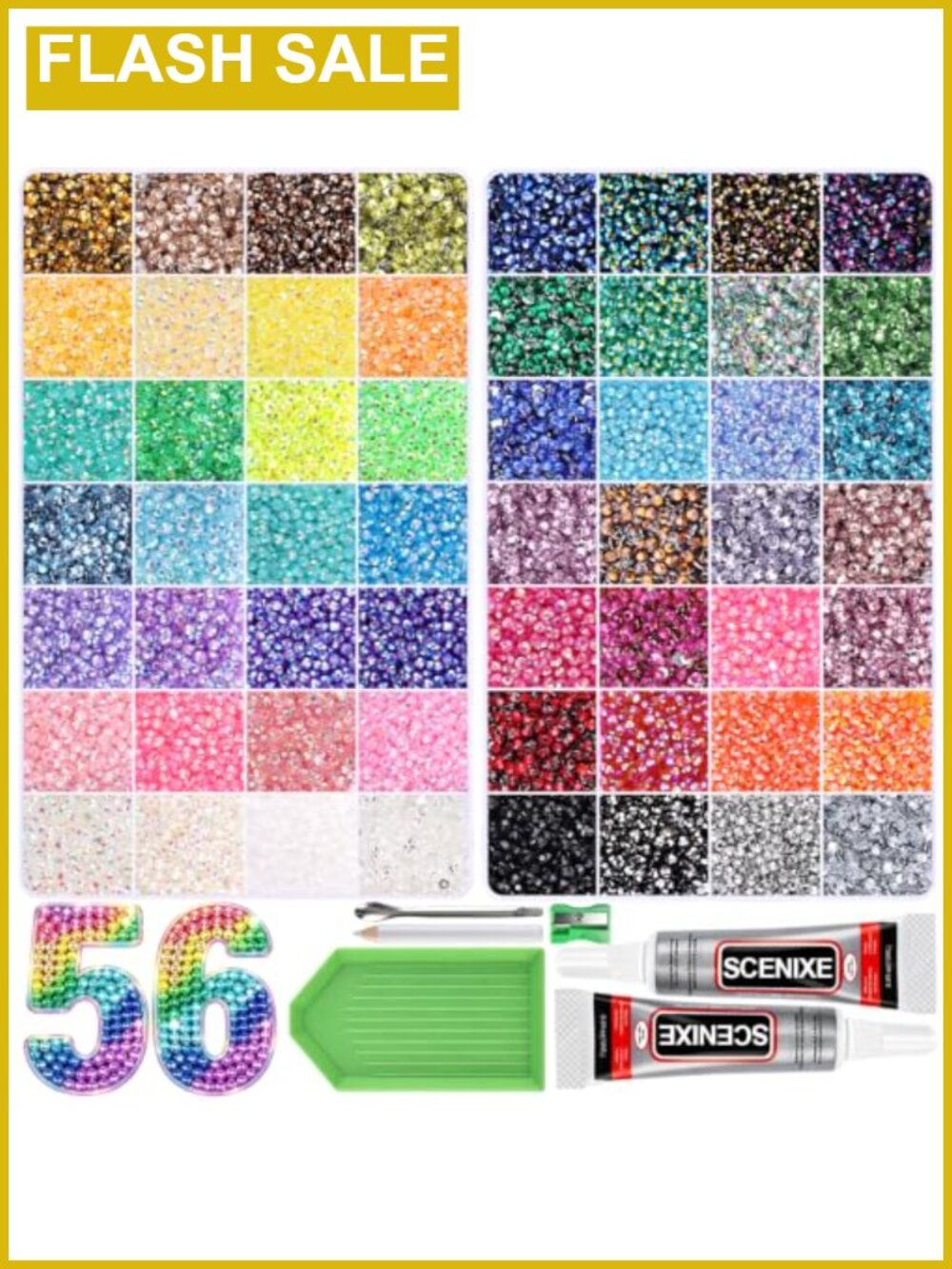 Bedazzling Kit 63000Pcs Resin Jelly Rhinestones 3mm Nail Art DIY Crafts